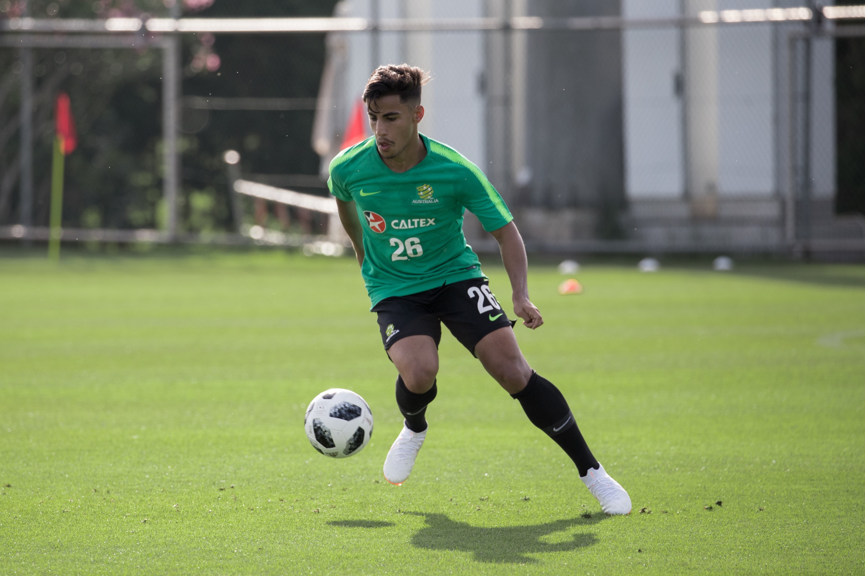 Daniel Arzani in Socceroos camp