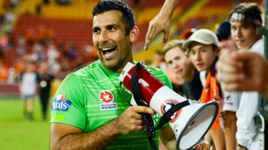 Brisbane Roar goalkeeper Jamie Young.