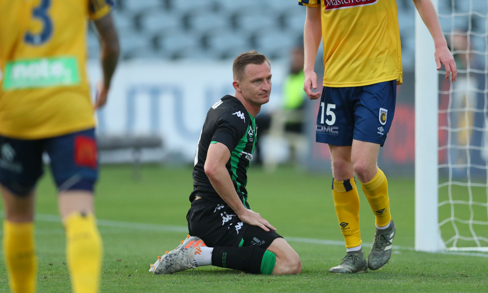 Besart Berisha could not hide his frustration after another chance goes begging for Western United.