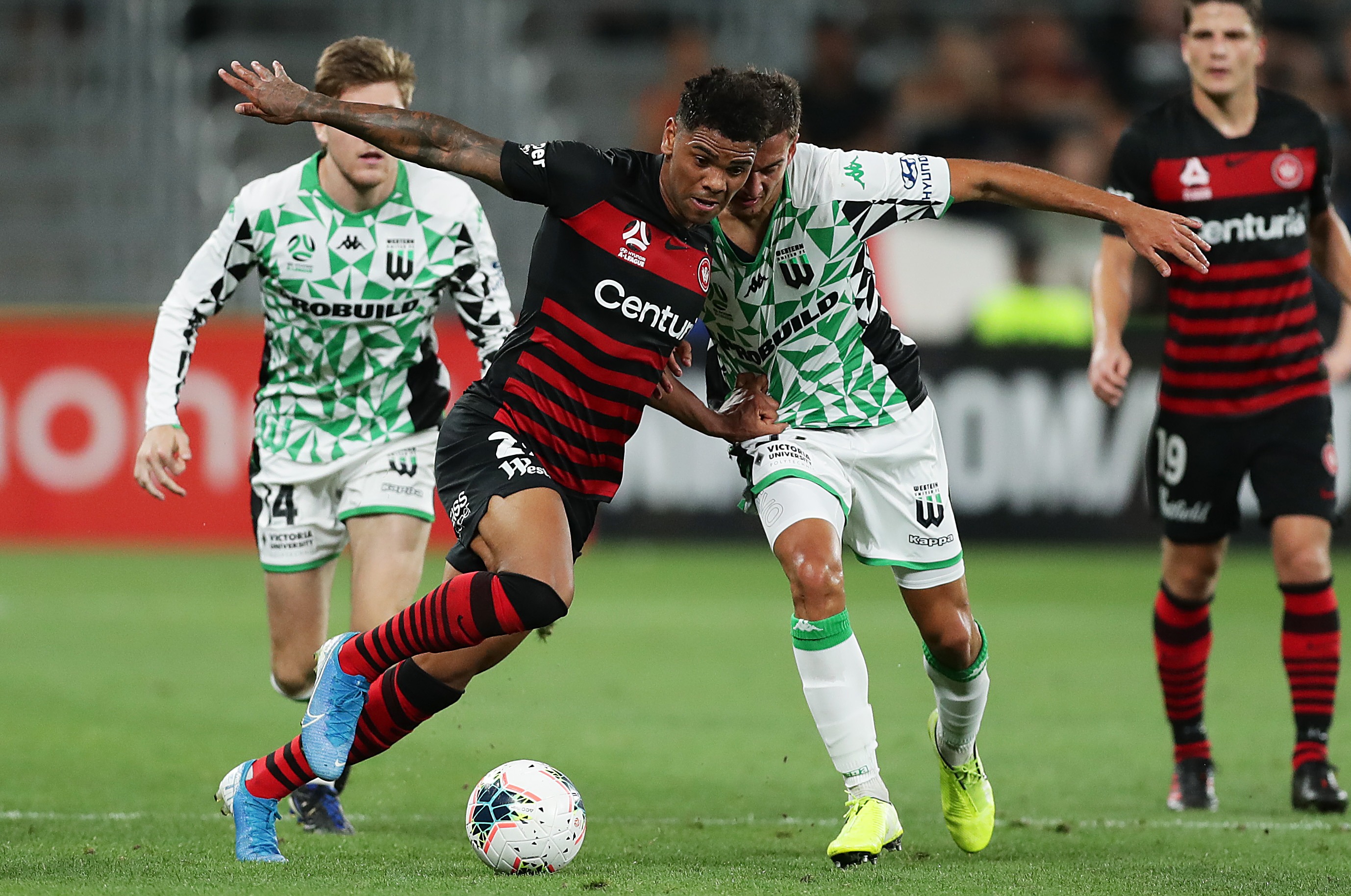 Kwame Yeboah missed a big chance to break the deadlock in the first half 