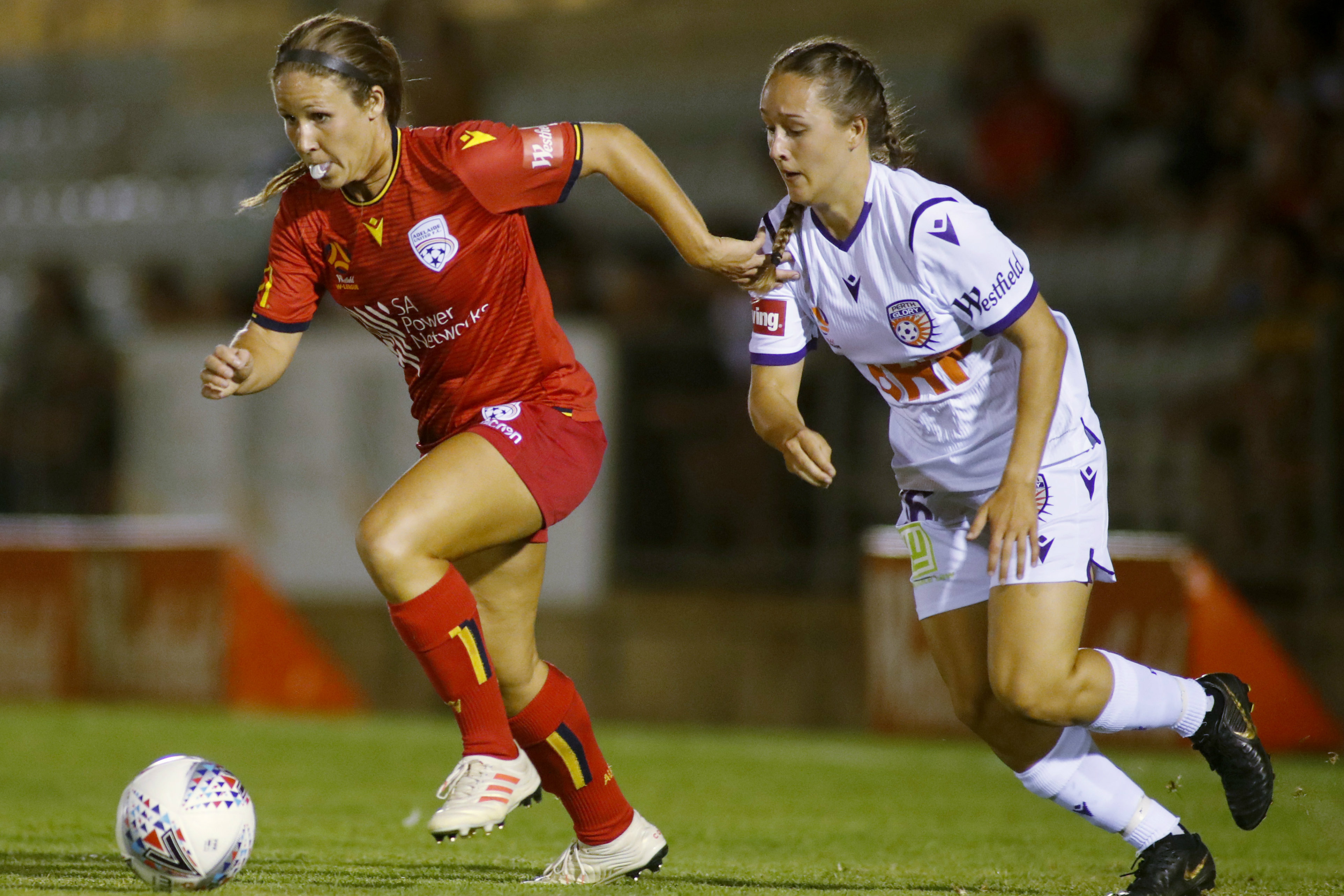 Mallory Weber in full flight against Perth
