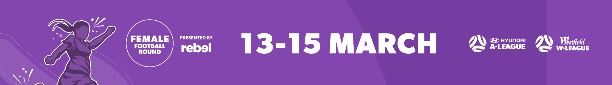 Female Football Week Thin Banner