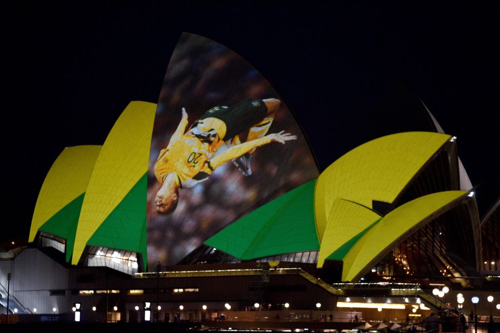 Sam Kerr Sydney Opera House backflip