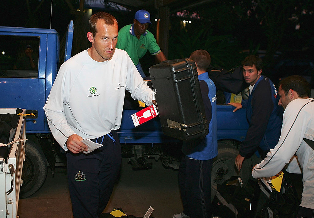 Mark Schwarzer arrives in the Soloman Islands