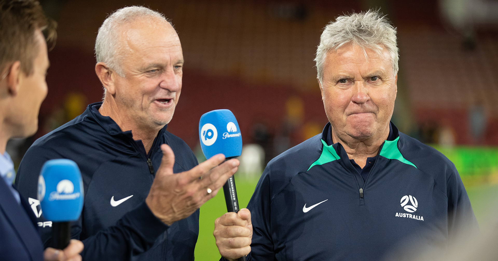 Graham Arnold and Guus Hiddink