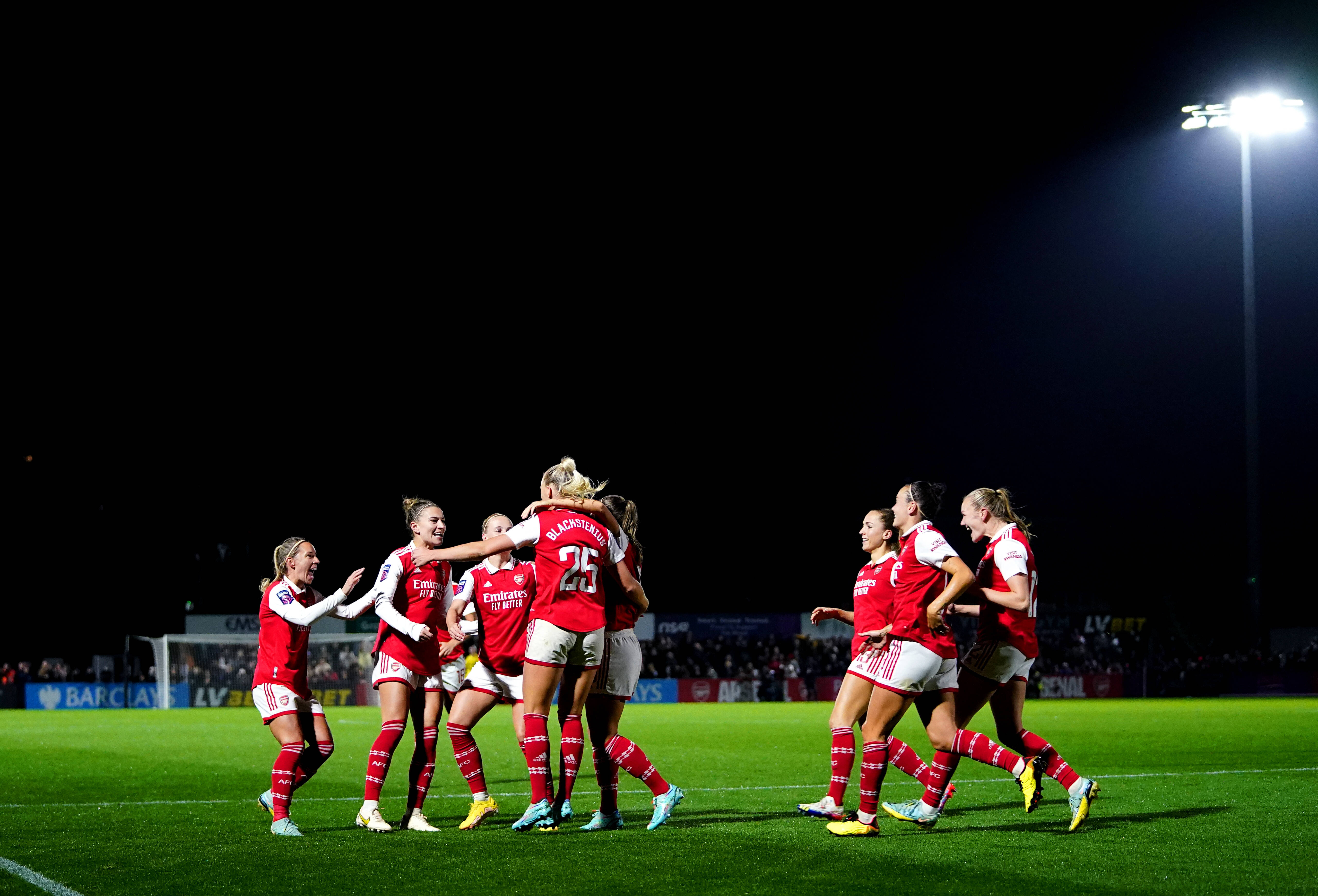 Arsenal celebrate goal