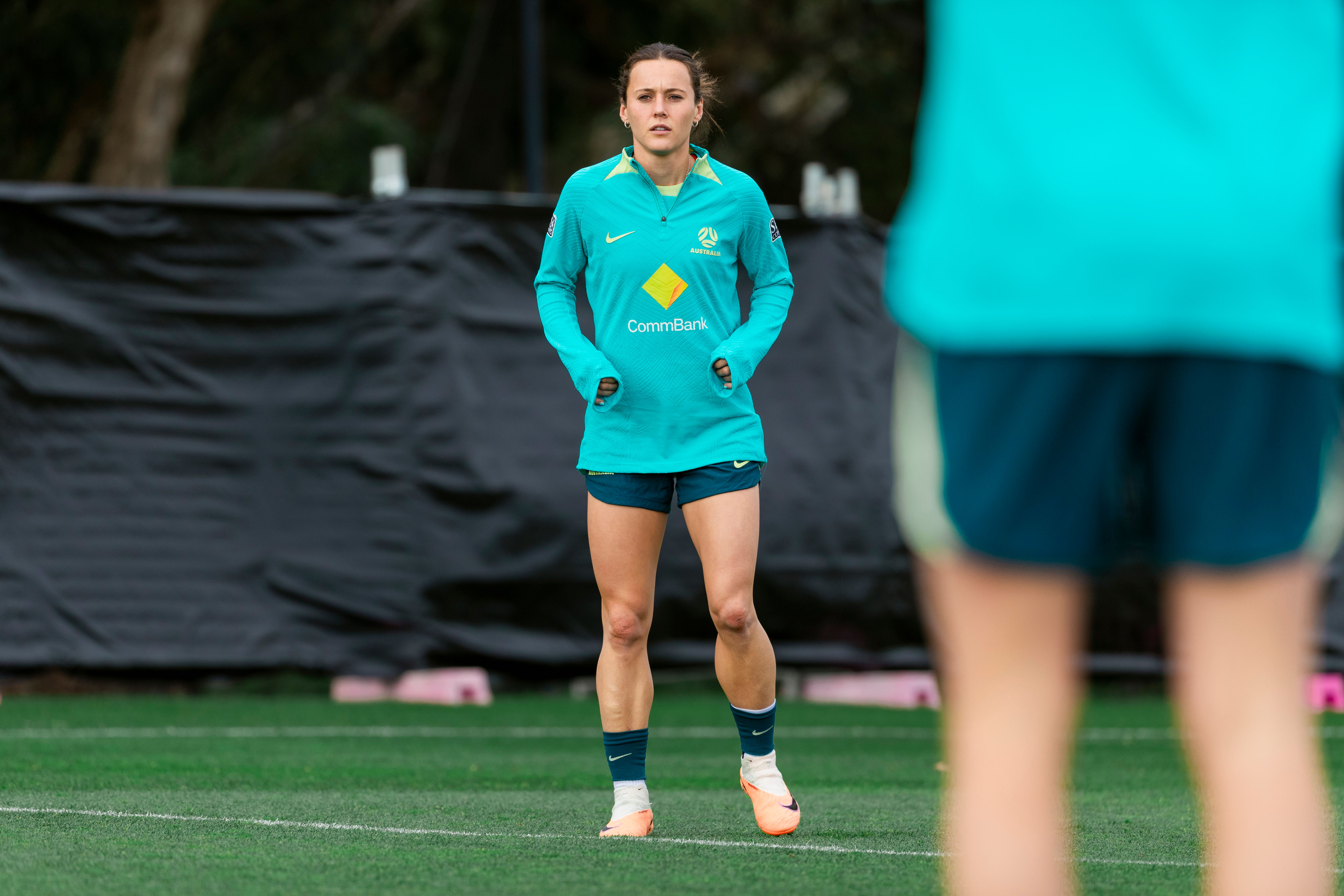 Hayley Raso during CommBank Matildas' training in Melbourne. (Photo: Tiffany Williams/Football Australia)