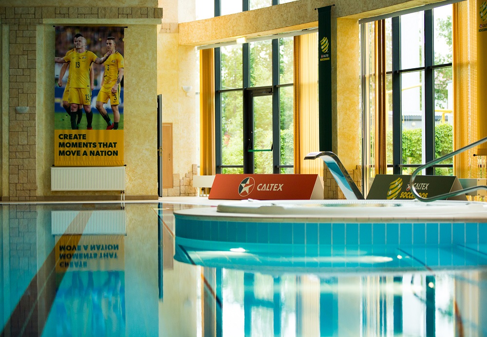 The pool area in Kazan
