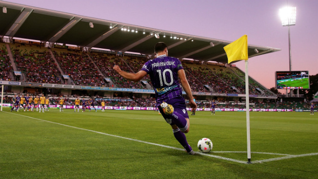 Perth Glory's Nebojsa Marinkovic leads the league for assists this season.