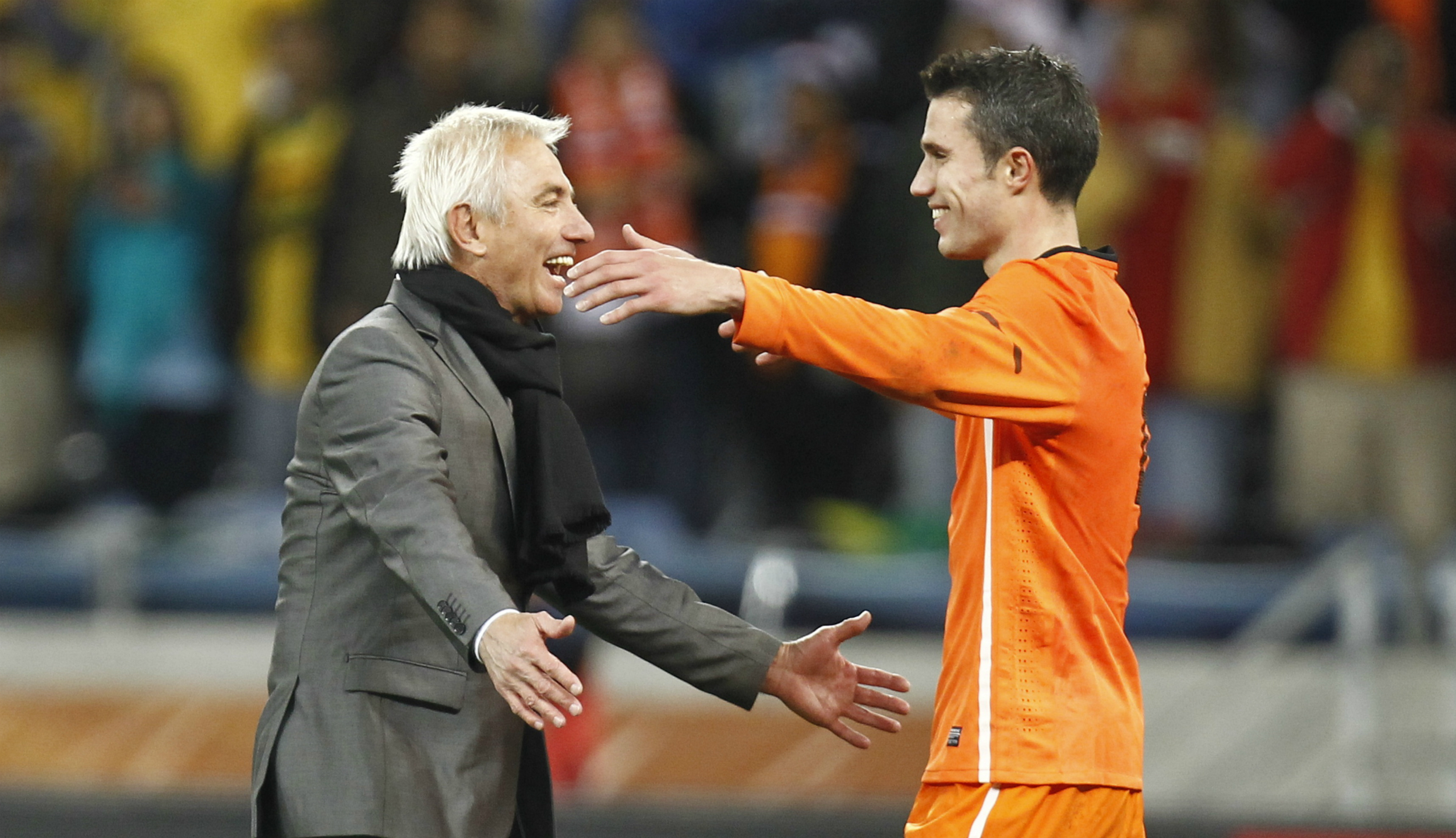 Bert van Marwijk and Robin van Persie