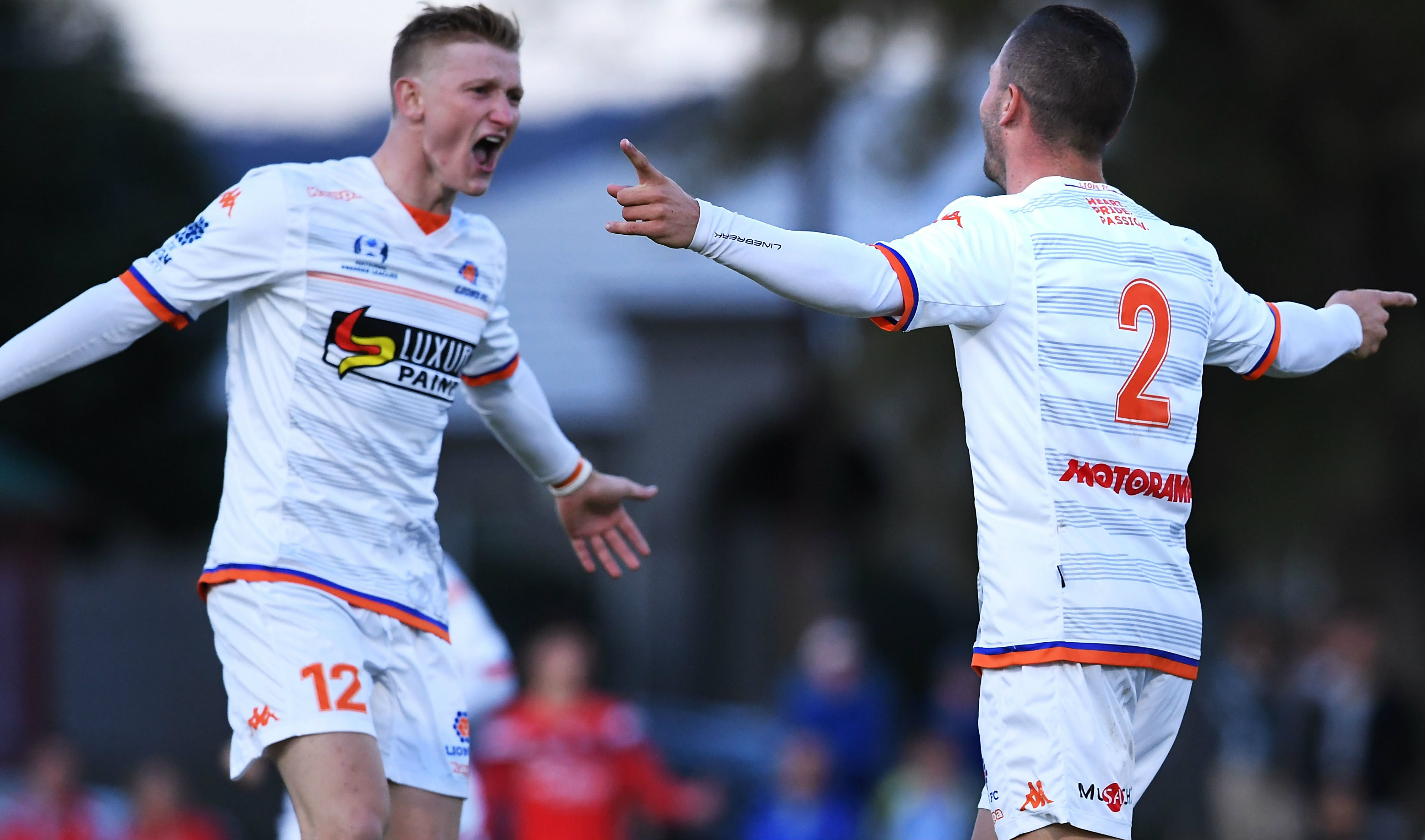 Lions FC anthony thompson (right)