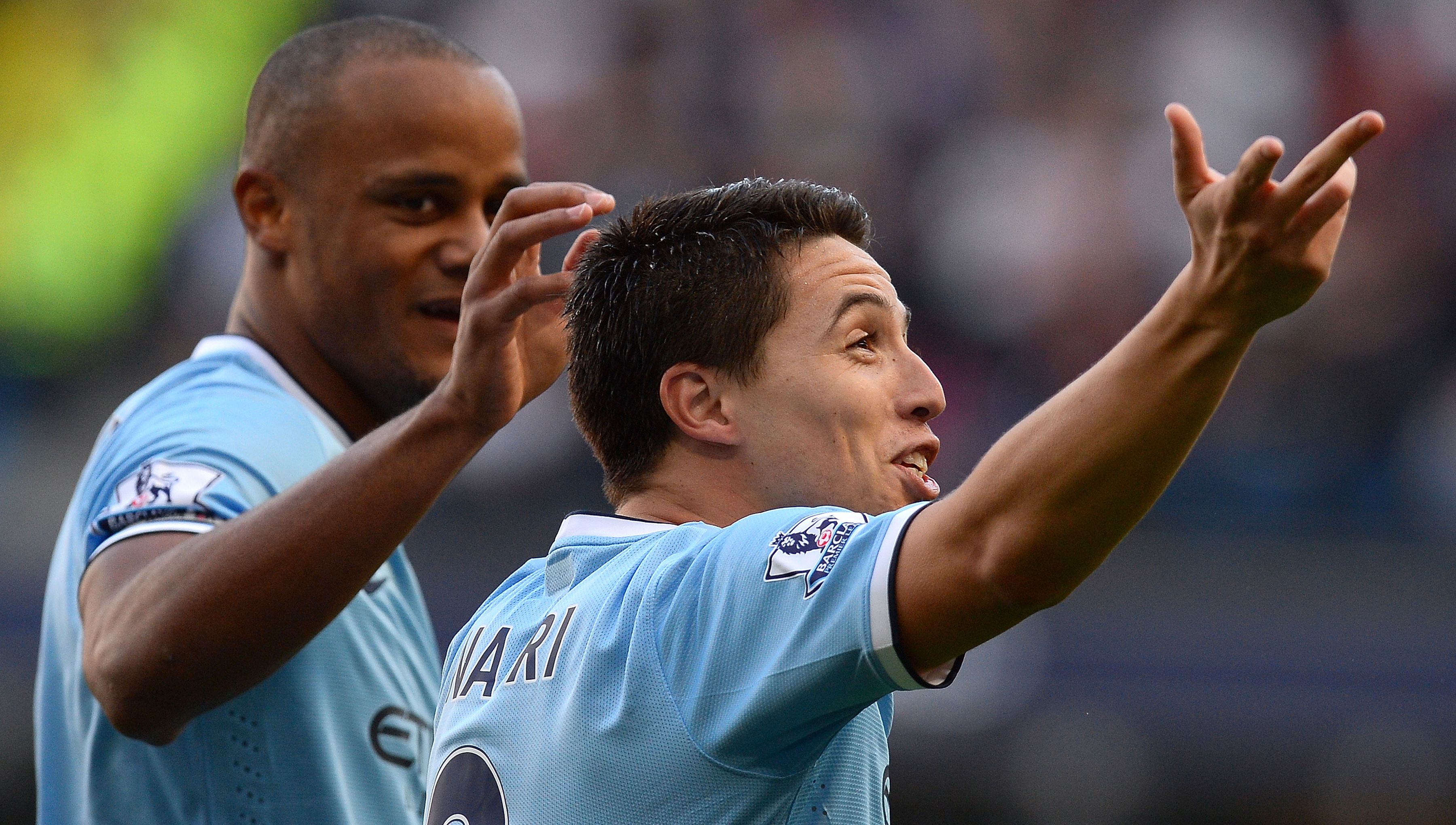 Kompany and Nasri