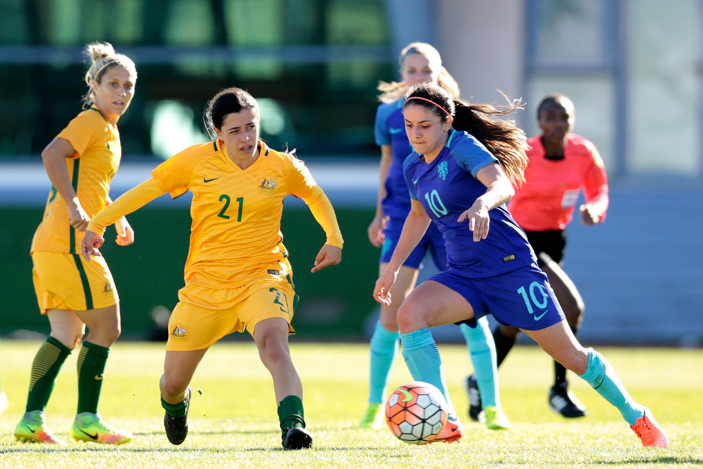 Young Matildas star Alex Chidiac. 