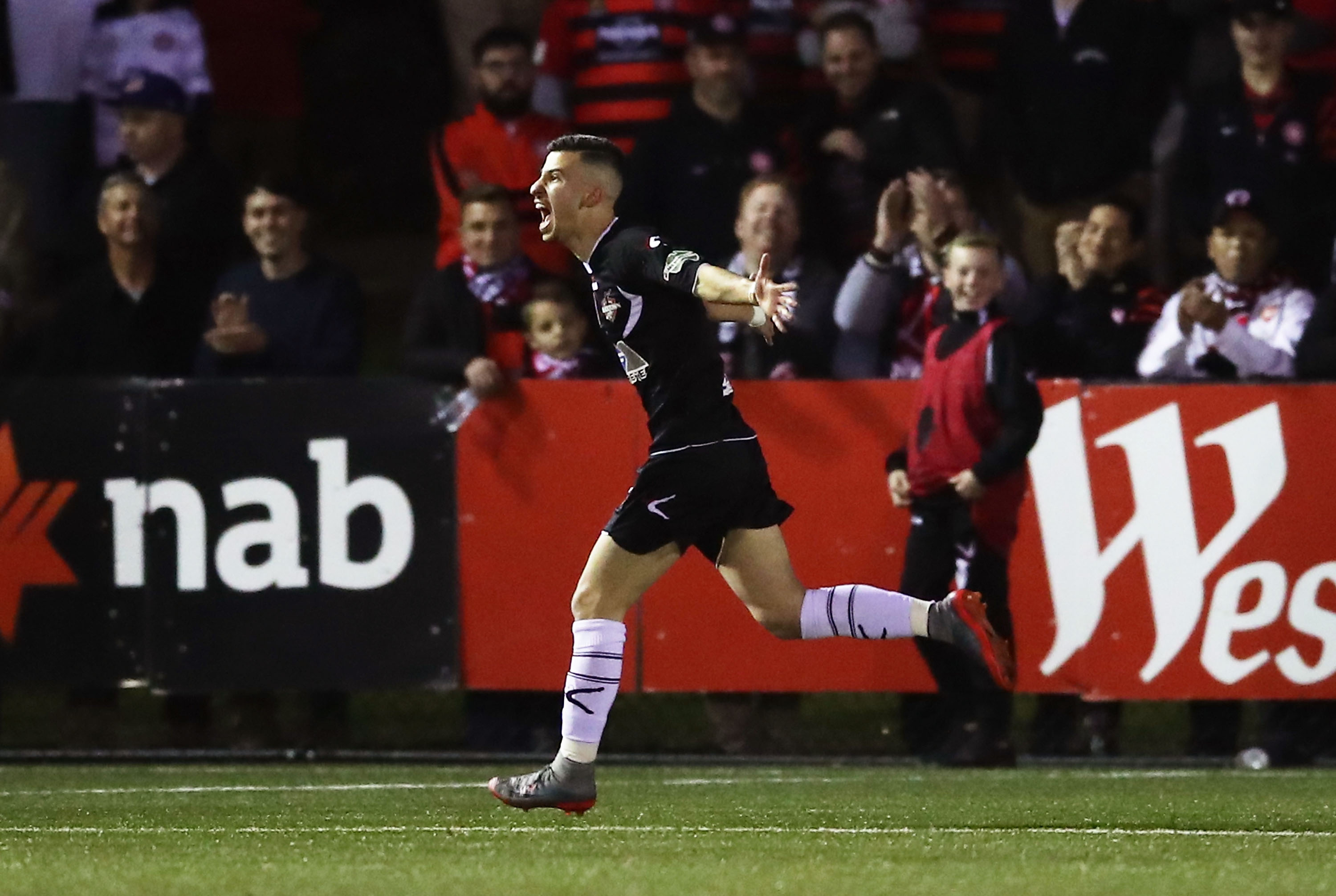 James Andrew netted twice as Blacktown almost stunned Western Sydney Wanderers. 