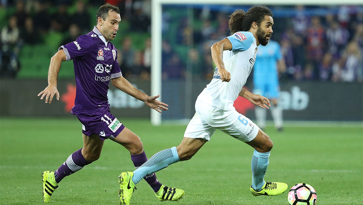 Osama Malik for Melbourne City v Perth Glory