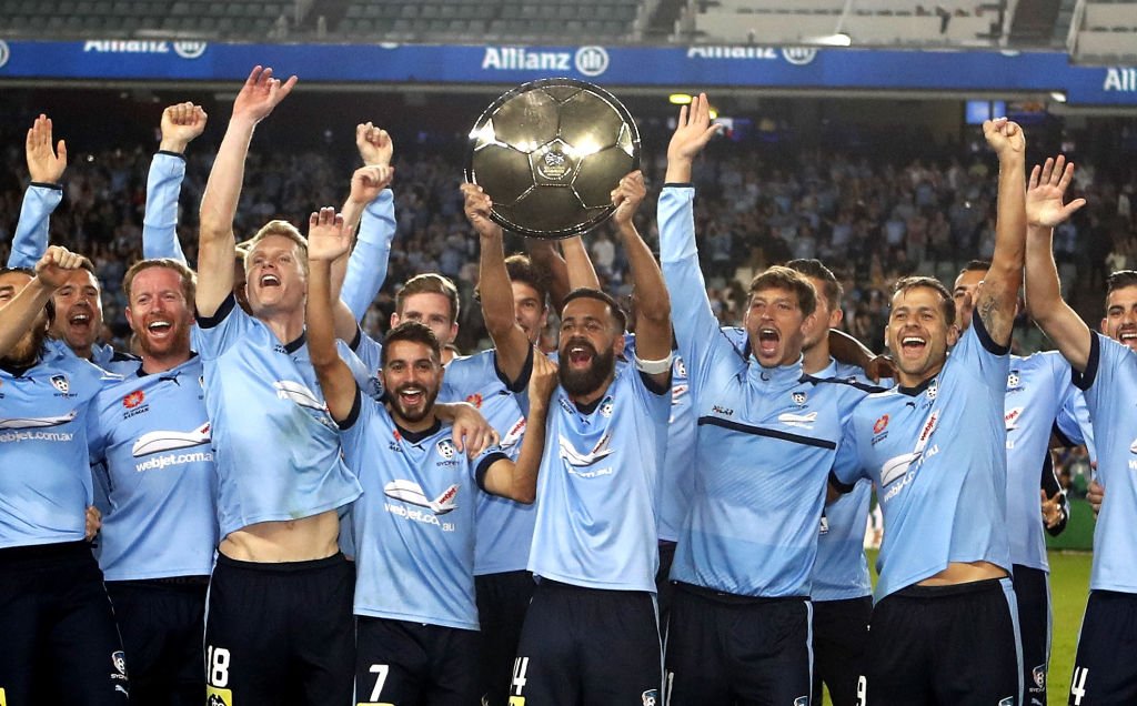 Brosque with 2016/17 Premiers Plate