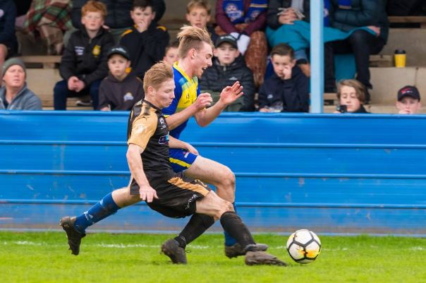 Action from Devonport's clash with Olympia. Pic courtesy of Phillip Biggs