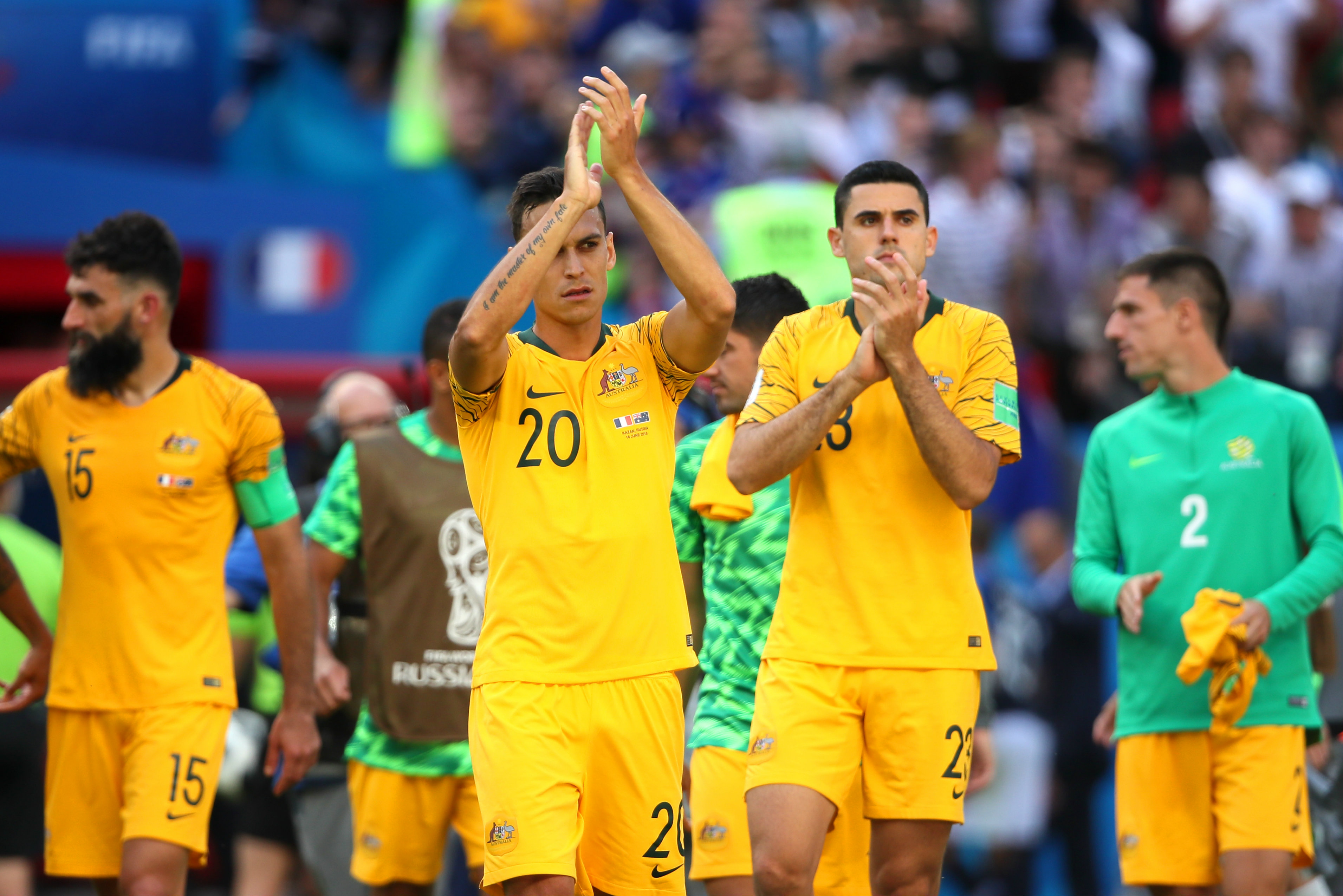 Socceroos thank the fans