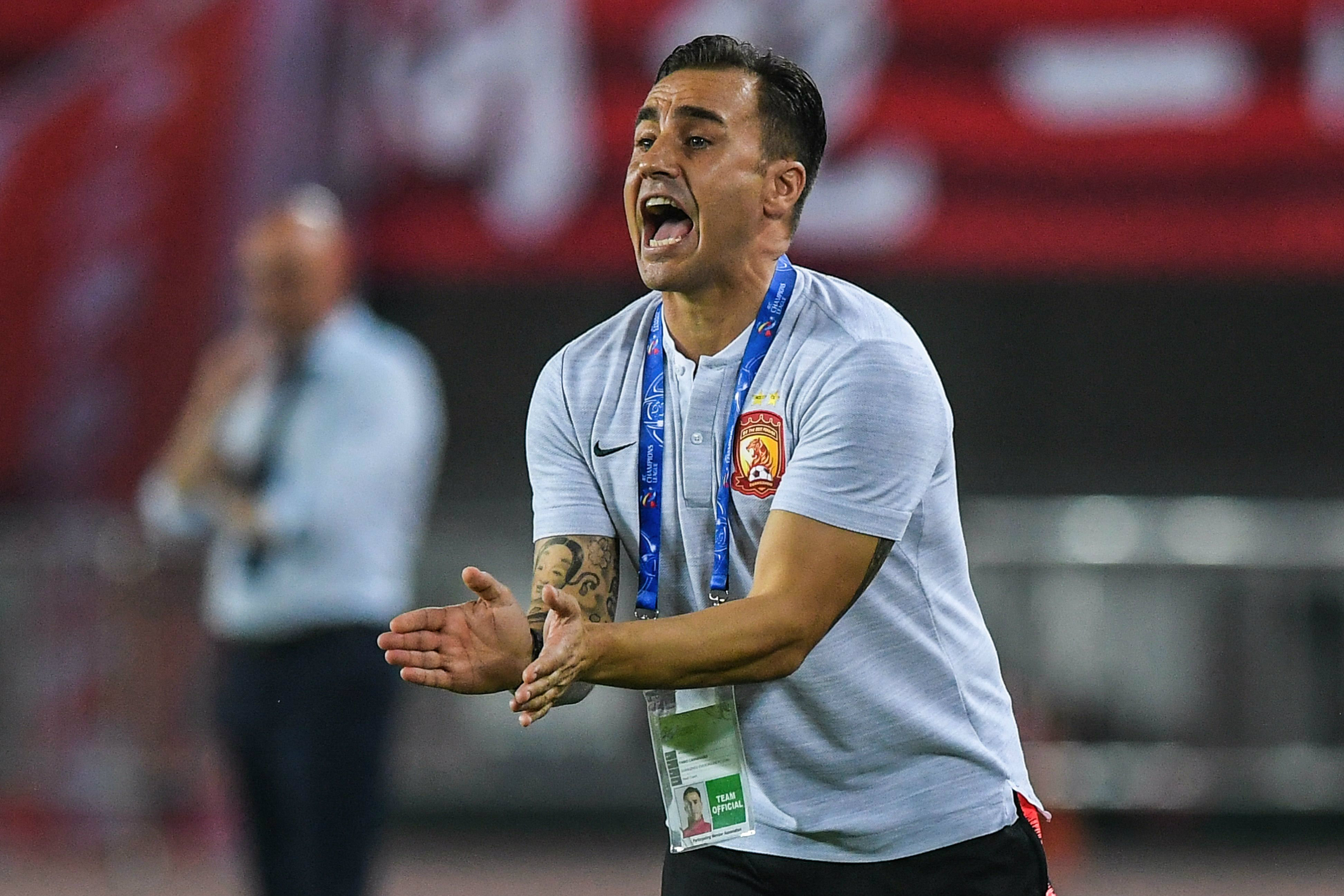 Guangzhou Evergrande coach Fabio Cannavaro