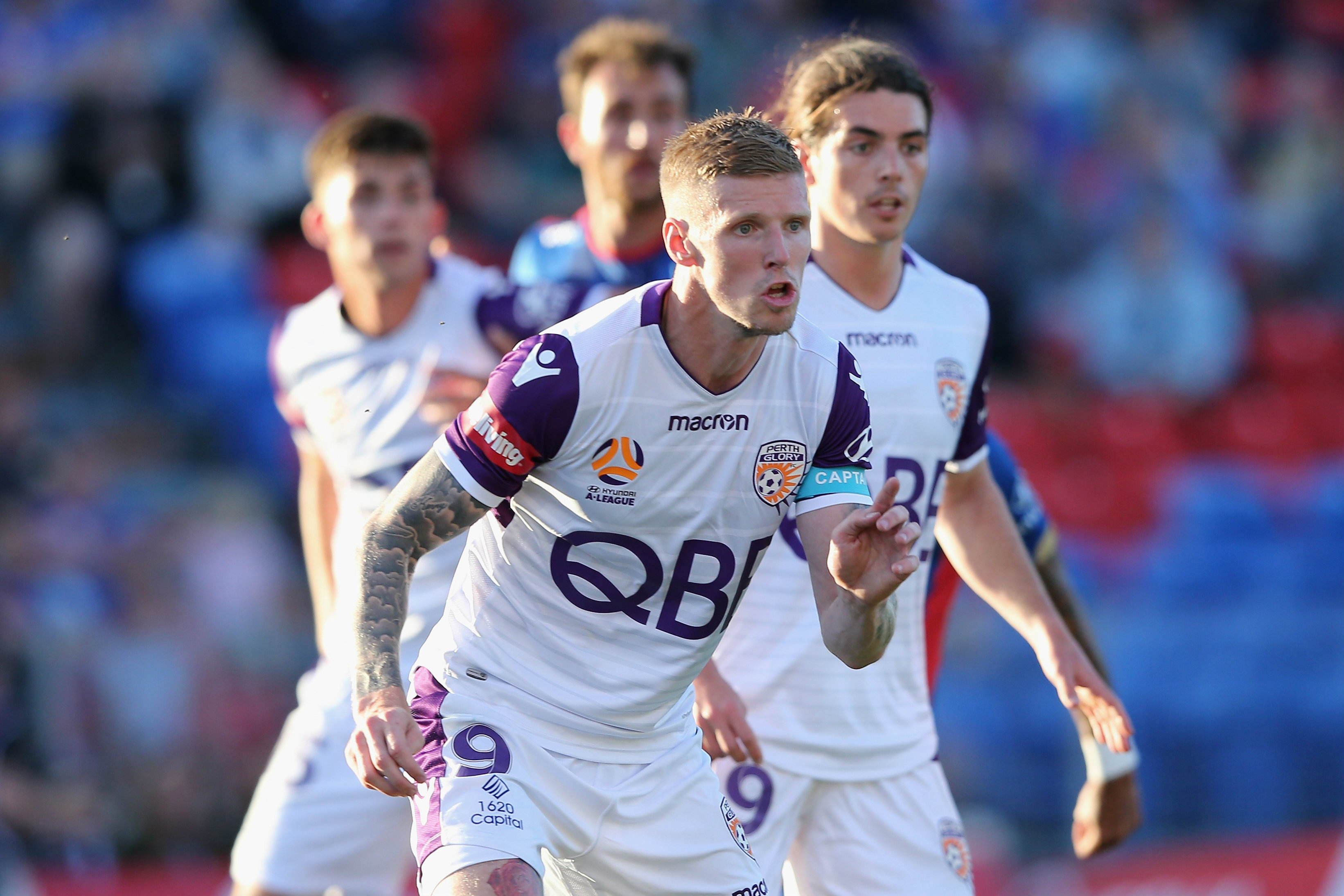 Glory's Andy Keogh looms as the dangerman for Adelaide United on Saturday night.