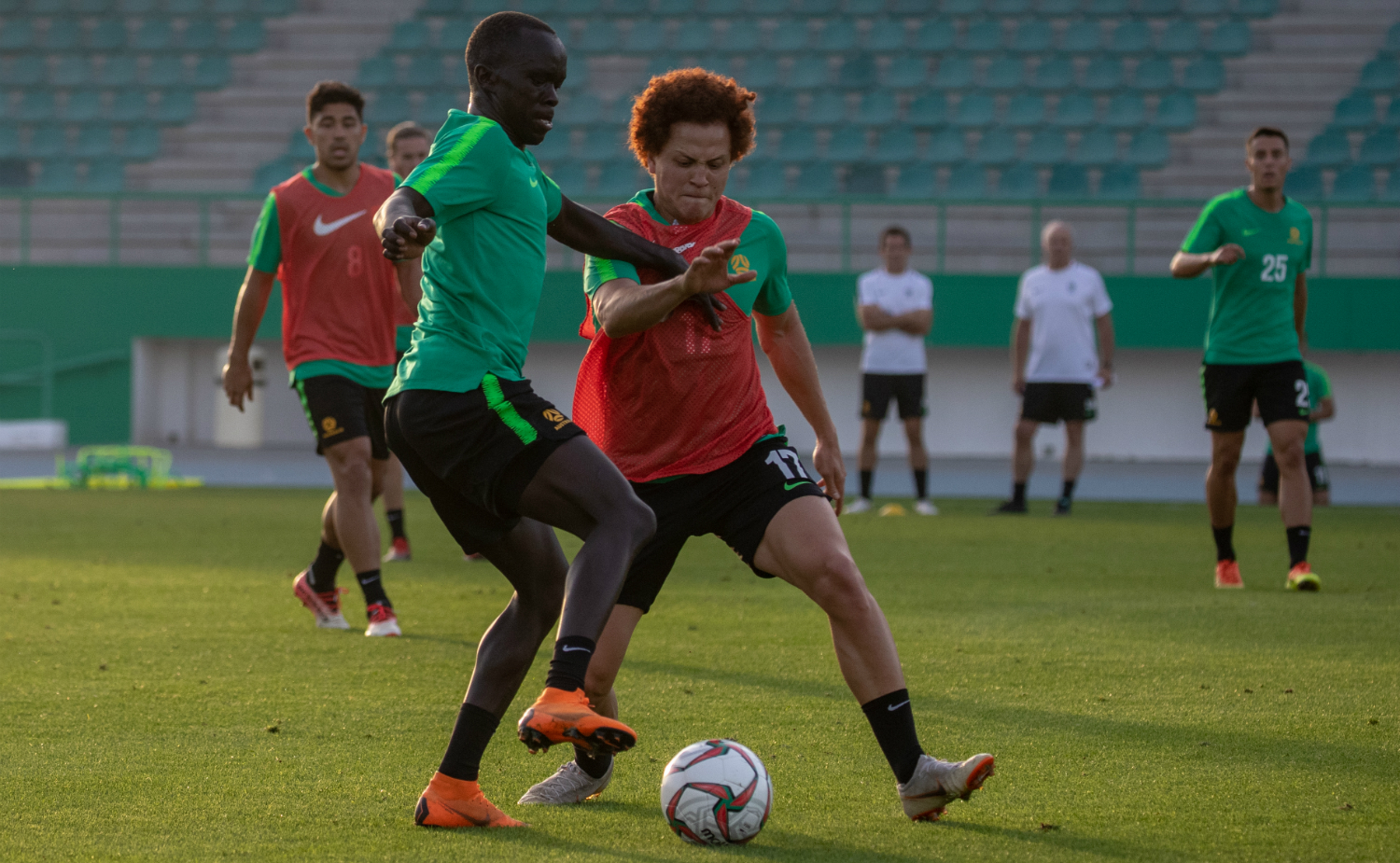 Awer Mabil and Mustafa Amini