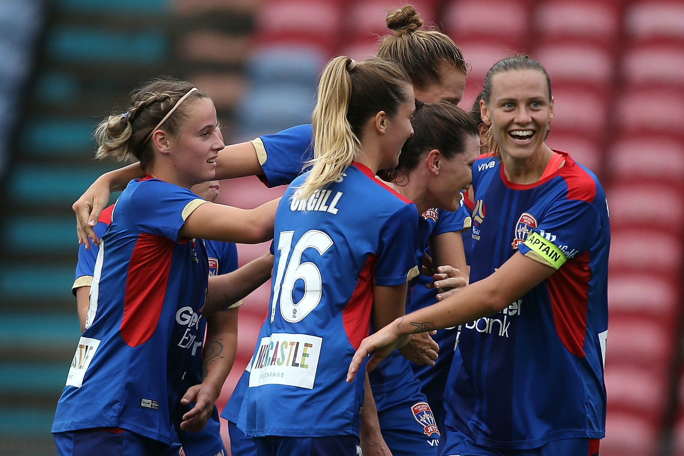 Newcastle Jets celebrate