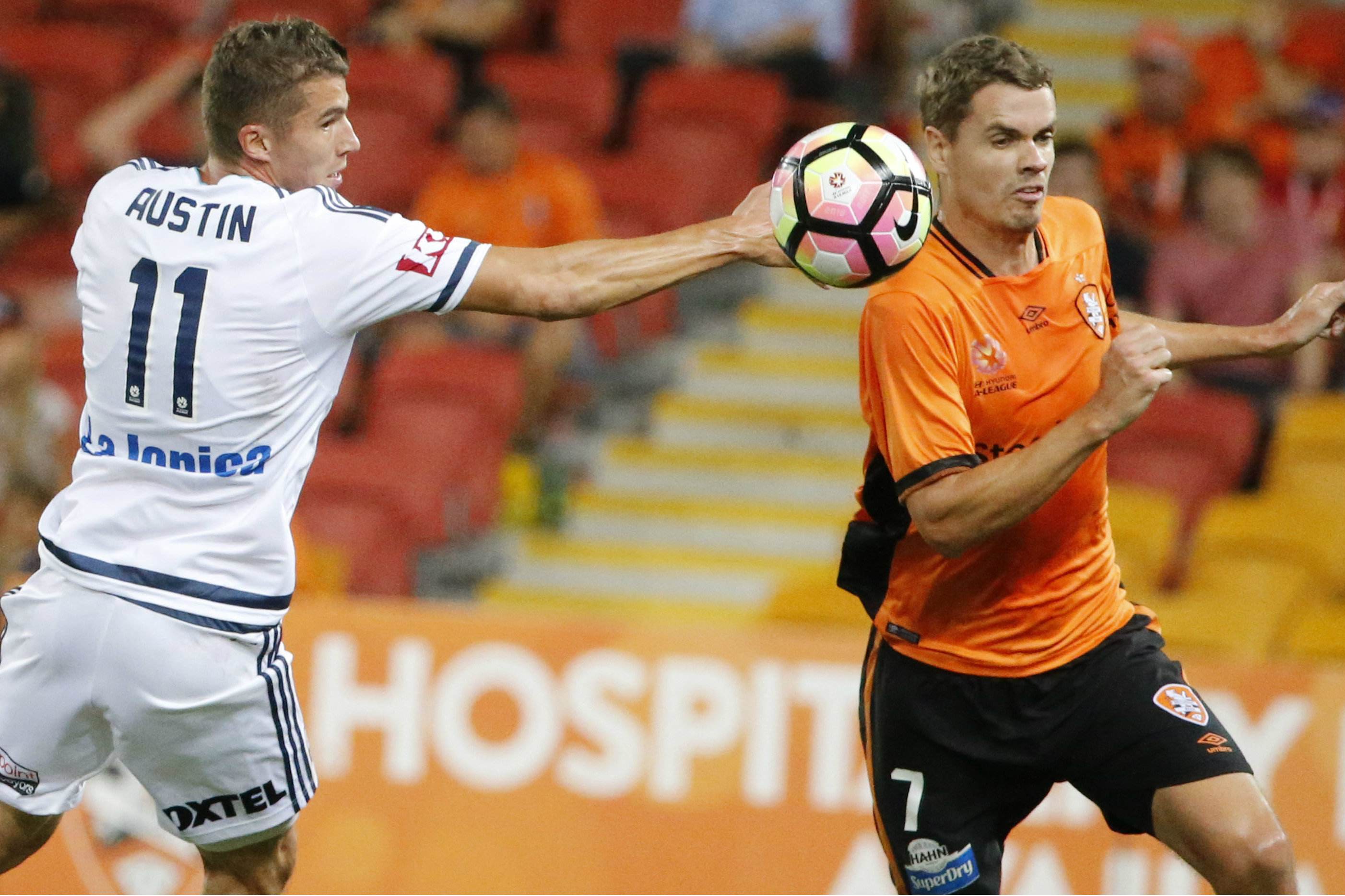 Thomas Kristensen is back for his first game of the season for the Roar.
