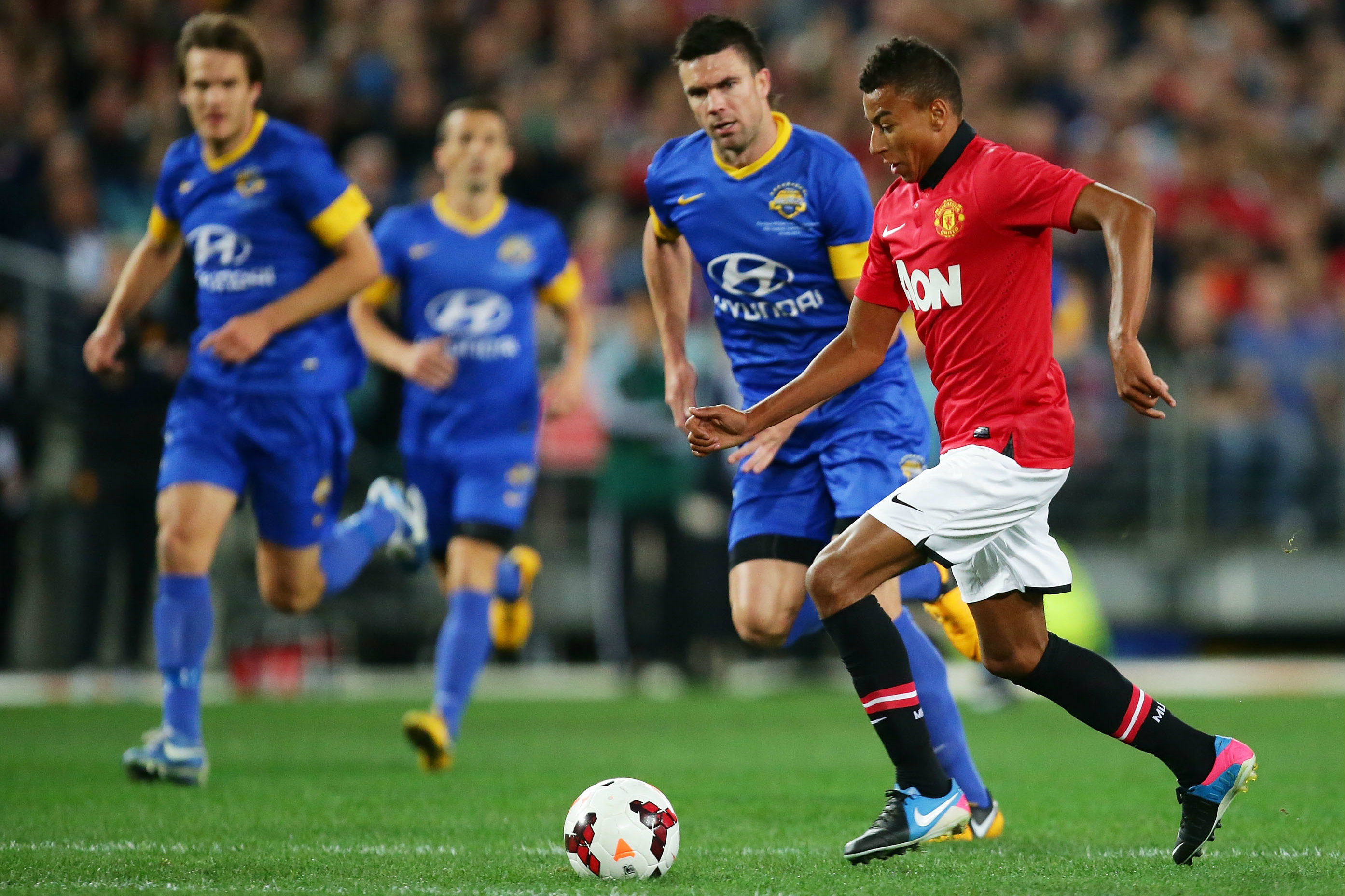 A young Jesse Lingard was the star when Manchester United came to Sydney to play the All Stars.