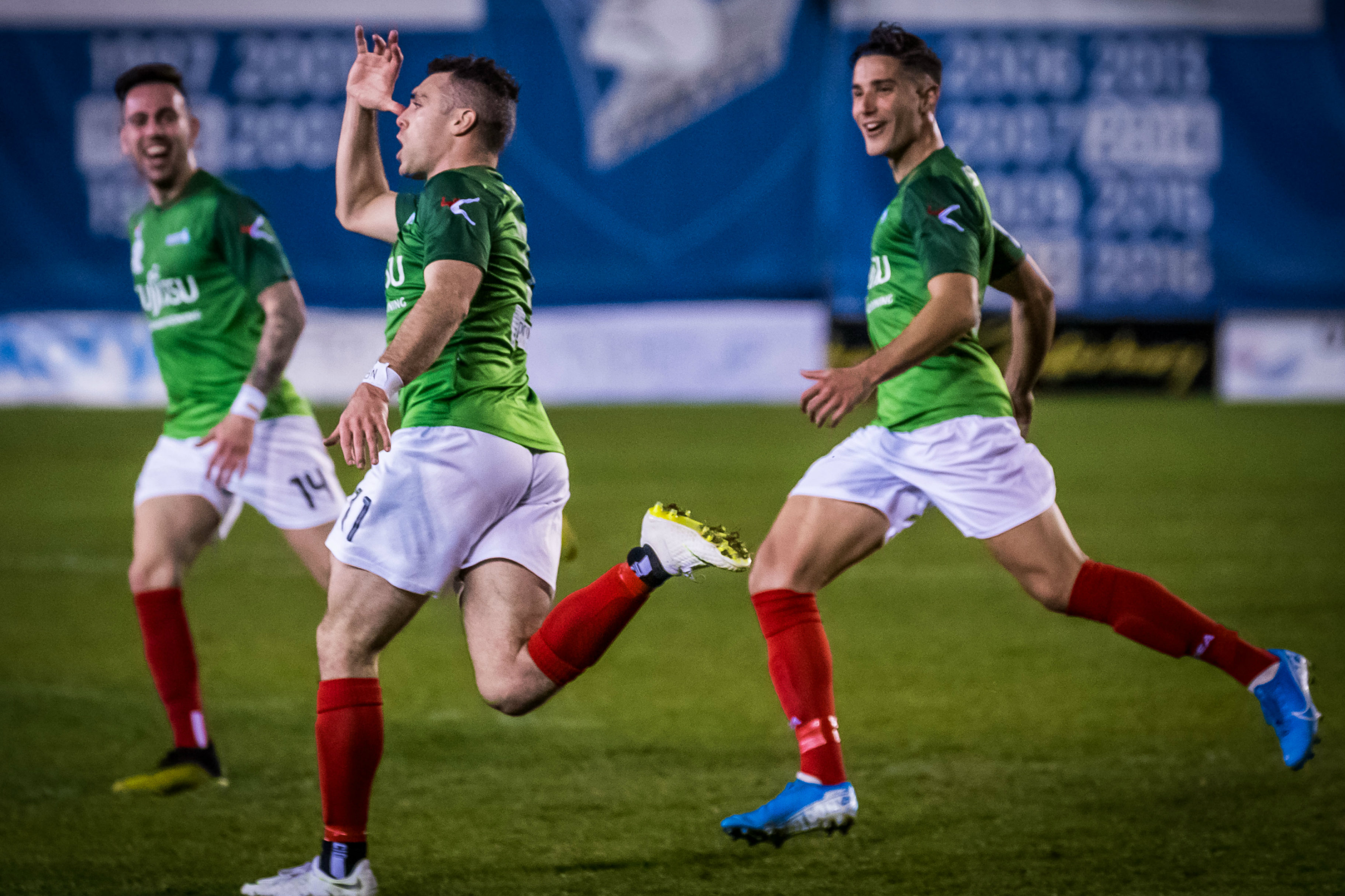 Marconi's Mitch Mallia celebrates his late winner against Sydney Olympic