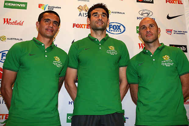 Cahill and Mark Bresciano will be joint vice-captains of the Socceroos in Brazil.