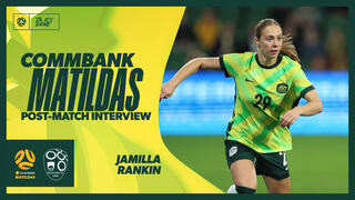 Jamilla Rankin | Post-Match Interview | CommBank Matildas v Slovenia ...