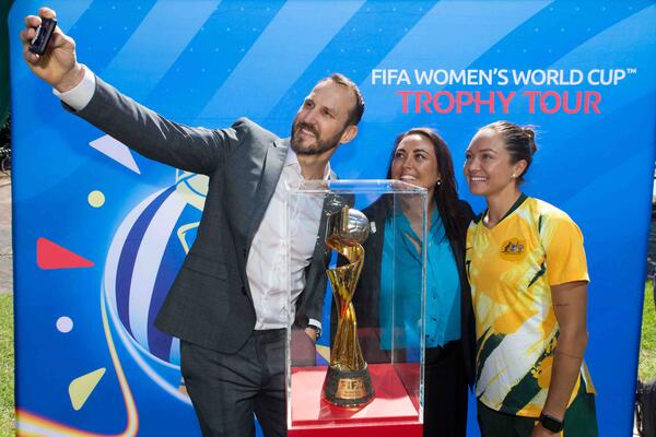 Anticipation builds as the FIFA Women’s World Cup France 2019™ Trophy lands on Australian shores