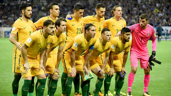 Socceroos starting XI.