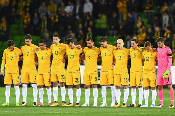 The Caltex Socceroos starting XI against Thailand.