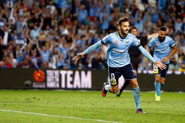 Sydney FC star Milos Ninkovic during the Hyundai A-League 2016/17 Season.