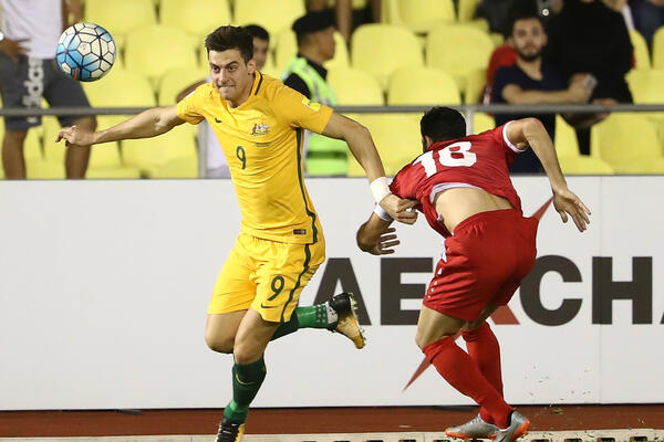 Tomi Juric evades his Syrian marker in the first leg in Malaysia.