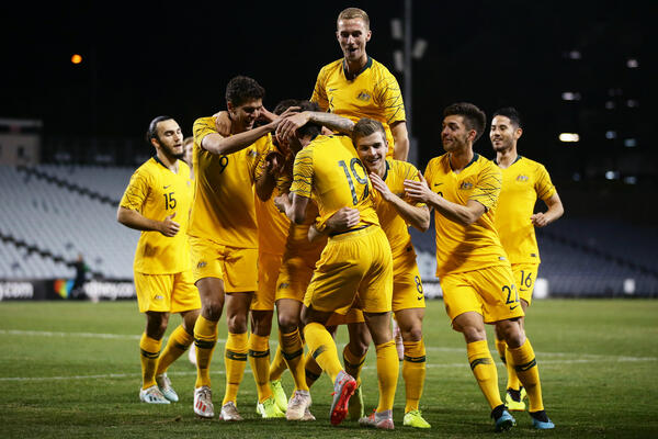 Australia U-23 celebrate