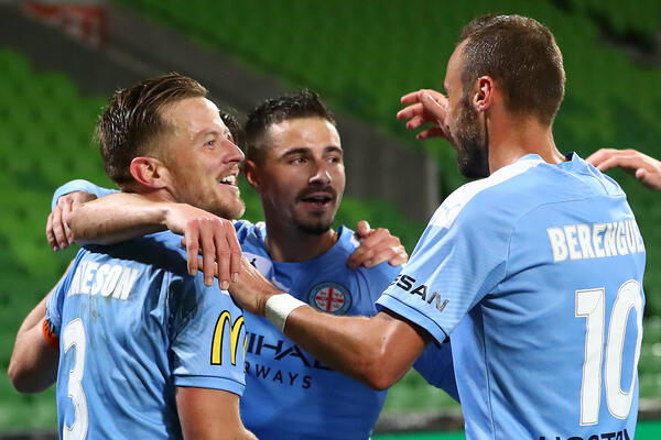 Melbourne City celebrate