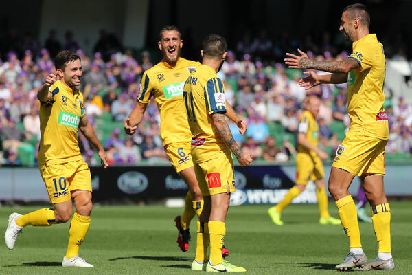Mariners celebrate their goal