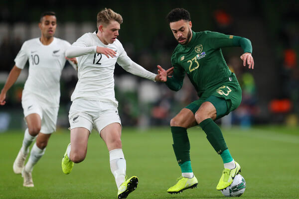 Callum McCowatt in action against Ireland on Friday