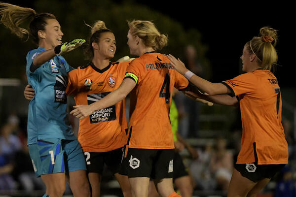 Brisbane Roar celebrate
