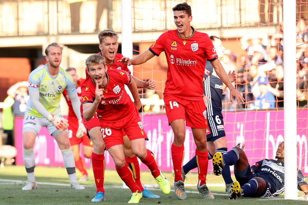 Ben Halloran celebrates