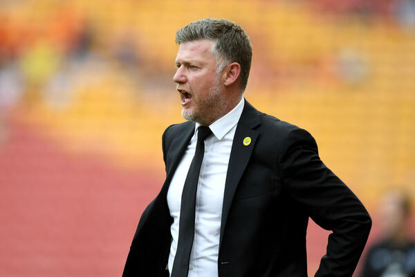 A frustrated Ufuk Talay wondering how his side don't have the lead at the break