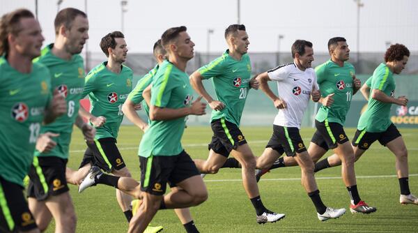 Andrew Clark; Socceroos training