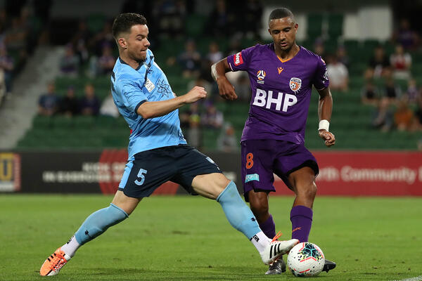 Alex Baumjohann; James Meredith - Sydney FC v Perth Glory