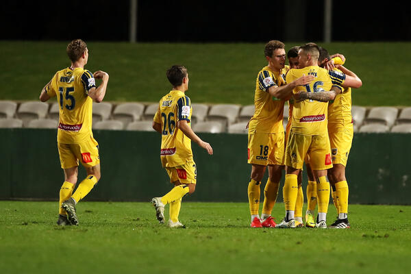 Mariners celebrate their goal