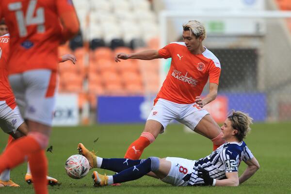 Kenny Dougall Blackpool vs West Brom