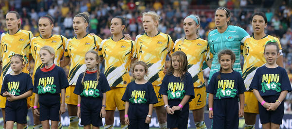 Matildas line up