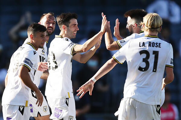Macarthur FC celebrate