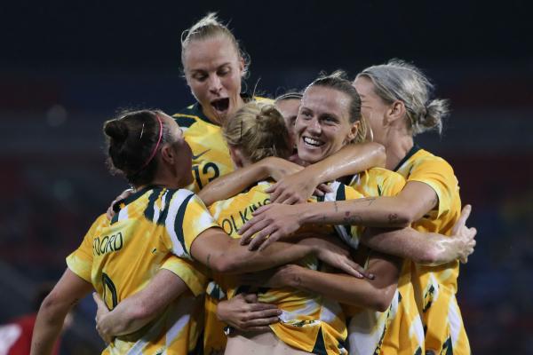 Westfield Matildas celebrate